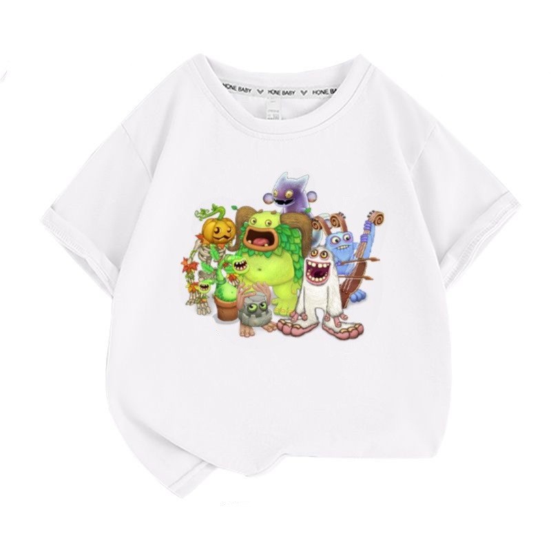 COD 2026 Monsters Concert Short Sleeve Summer My Sing Monsters Boys Girls Round Neck Fashion t-Shirt