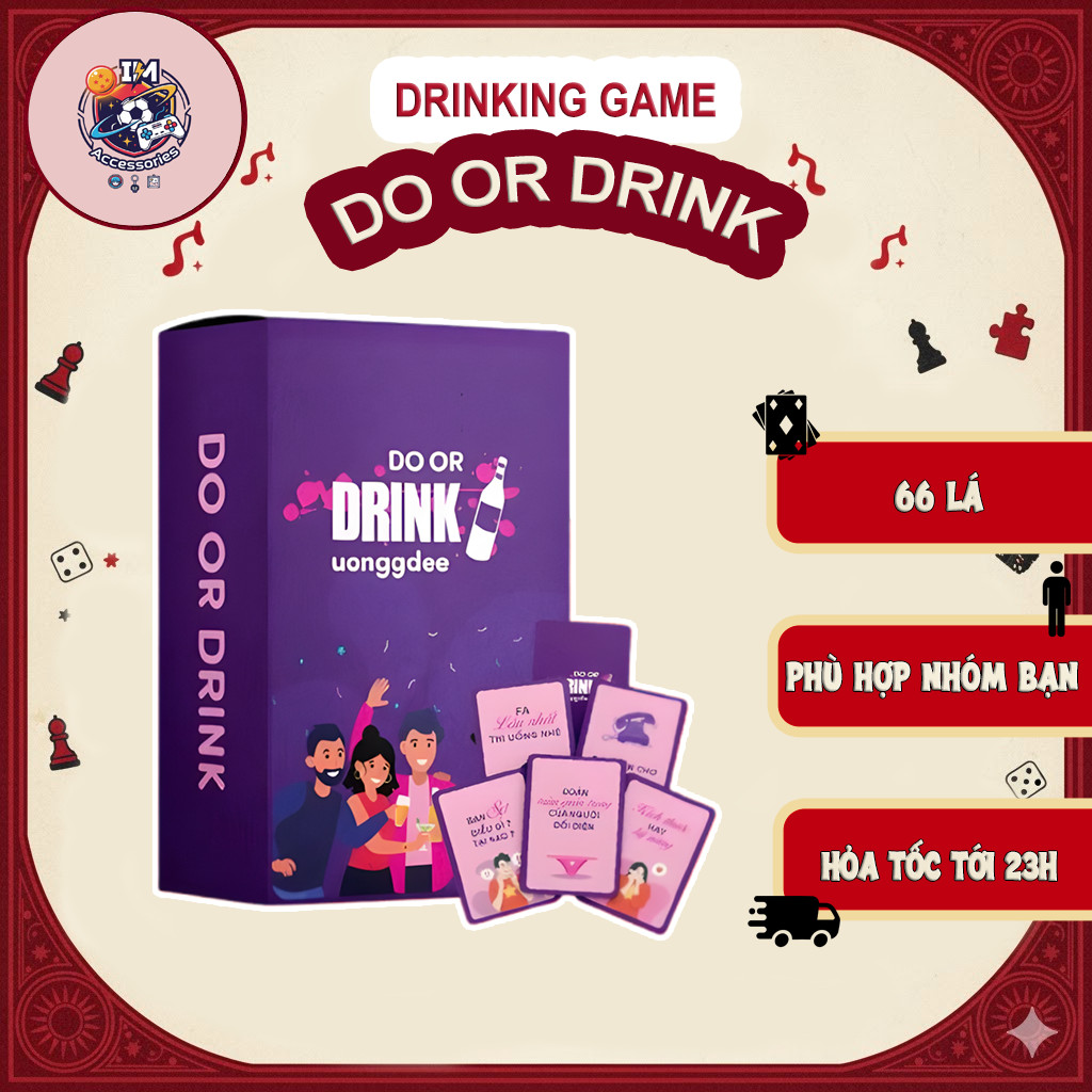 [เกมสกปรก] DO OR DRINK Set 66 การ์ด Truth Entertainment Challenge Party Game for Groups of Friends t