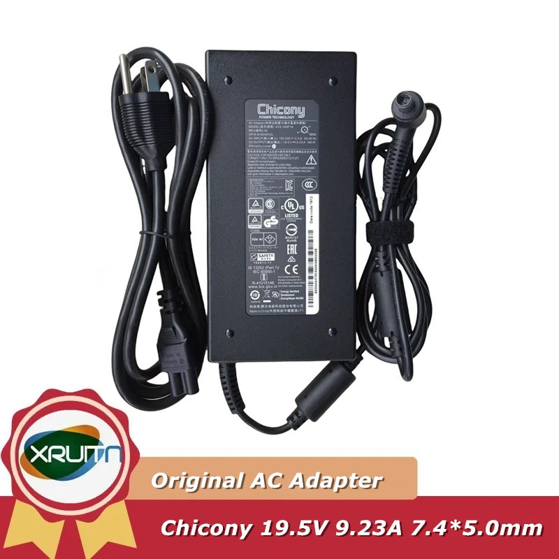 CHICONY A15-180P1A 19.5V 9.23A 180W แล็ปท็อปอะแดปเตอร์ชาร์จ A180A012L สําหรับ MSI GP75 GL73 MS-1GP5 