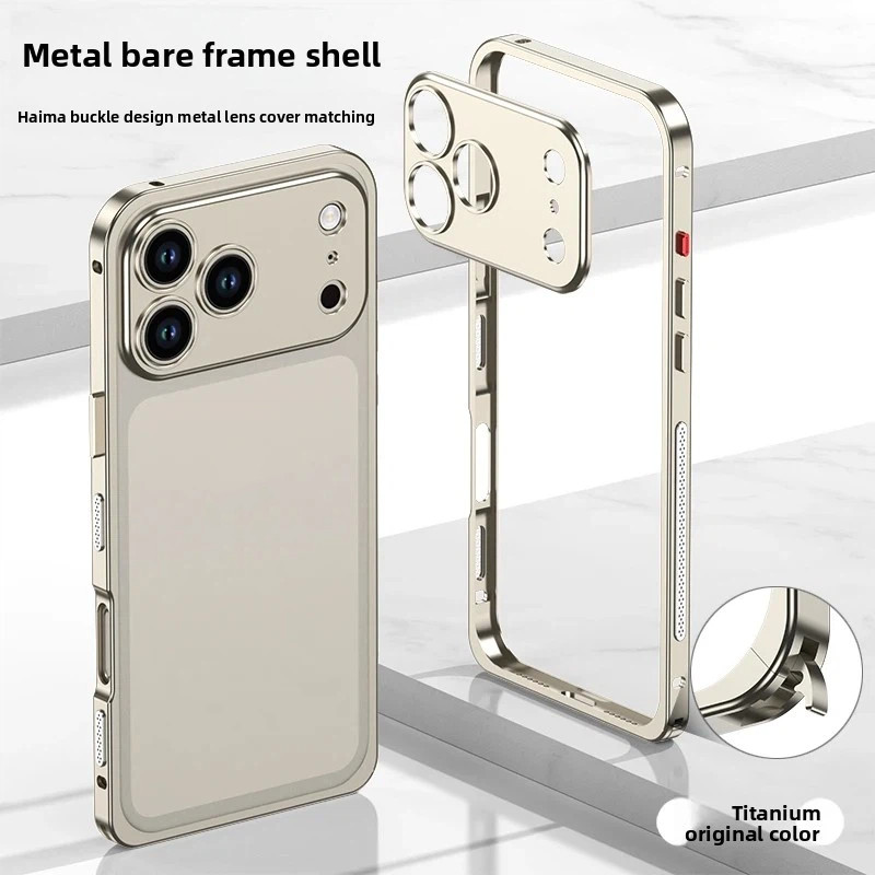 กันชนโลหะกรอบกันกระแทกพร้อมเลนส์สําหรับiPhone 17 Air 17 Pro Max + ฝาครอบโลหะเดิมสําหรับiPhone17 17Pro Max 17Air ราคา ถูกที่สุด ดีลบีเคเค แกลเลอรีภาพที่ 9
