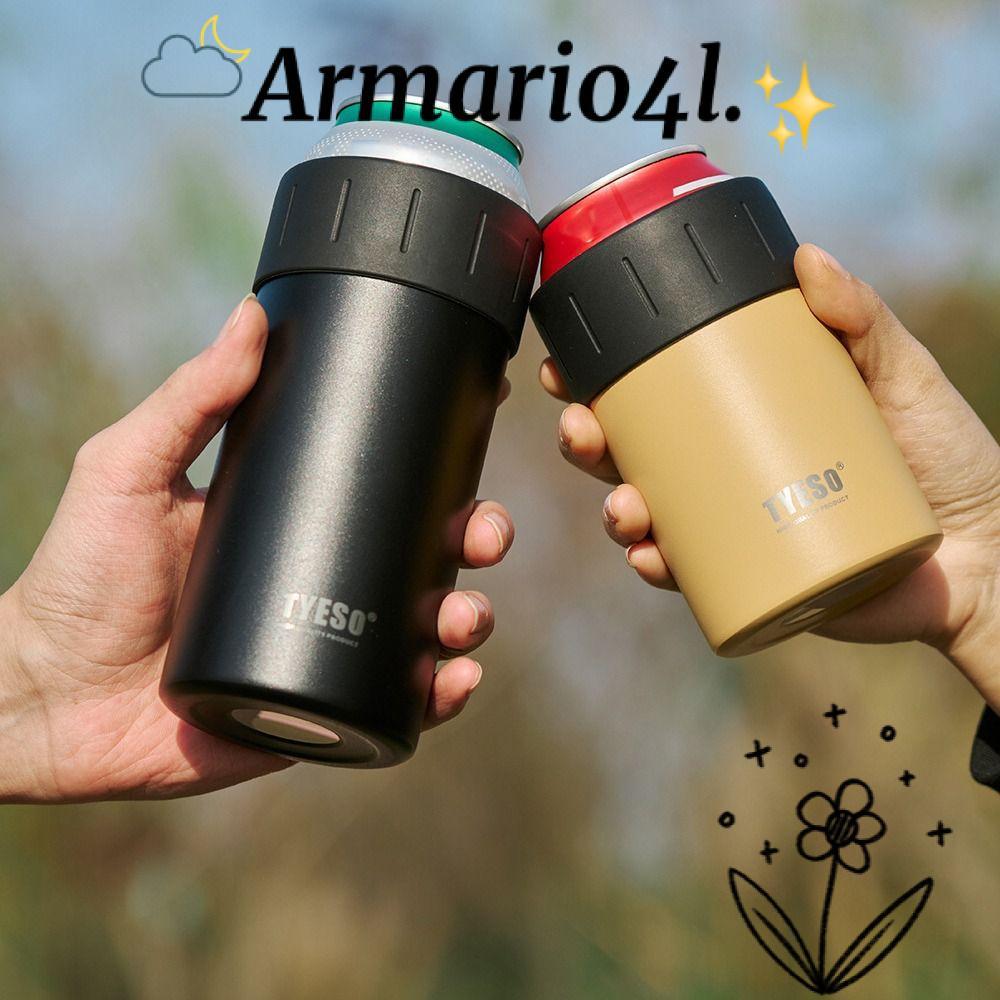 อาร์มาริโอ ถ้วยฉนวนไม่มีฝา,ฉนวนกันความร้อน350/520มล หรือเบียร์โคล่าเย็นสามารถฉนวนฝา,ทนทาน304สแตนเลสความจุสูงถ้วยสูญญากาศเก็บเย็น