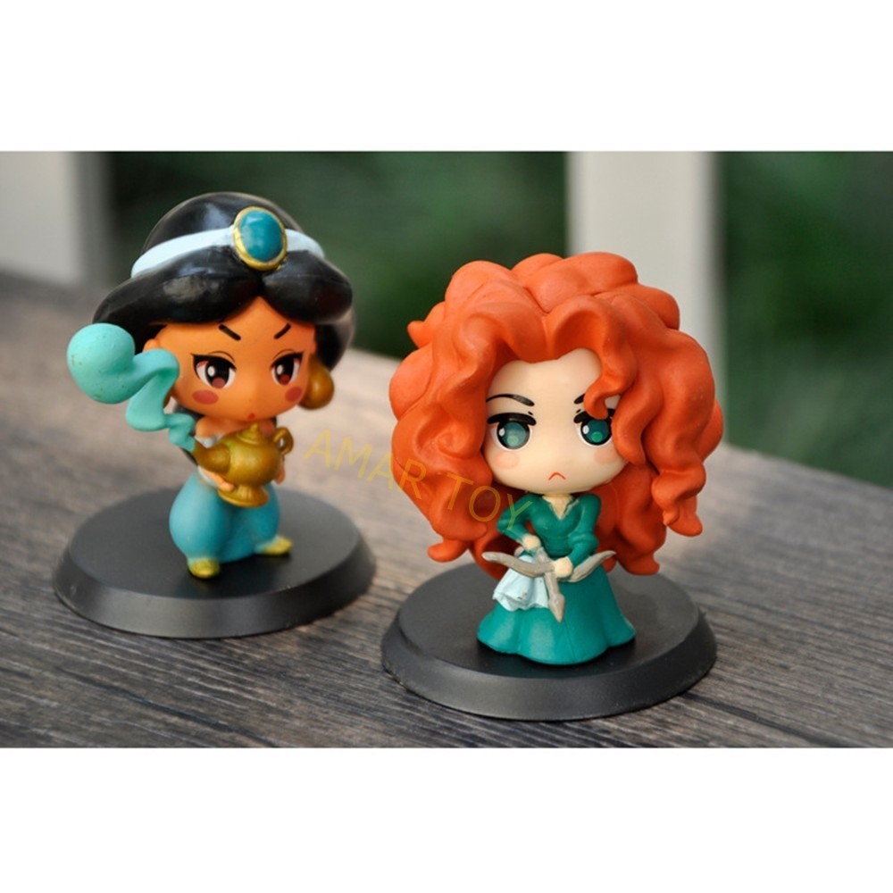 (SET 9 ชิ้น) โมเดล ตัวละคร เจ้าหญิง Disney  (ขนาด 5-6 ซม.) แบบที่ 4 โมเดล ของเล่น ของสะสม ของขวัญ สำหรับ แฟนๆ เจ้าหญิง - รูปที่ 4