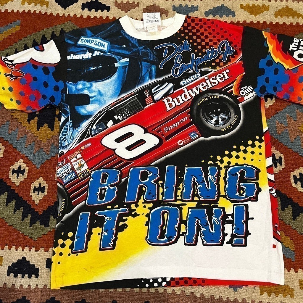 2025 Dead fashion 2000 Nascar Dale jr ทั่วพิมพ์ป้าย M แต่เหมาะกับเหมือน XL