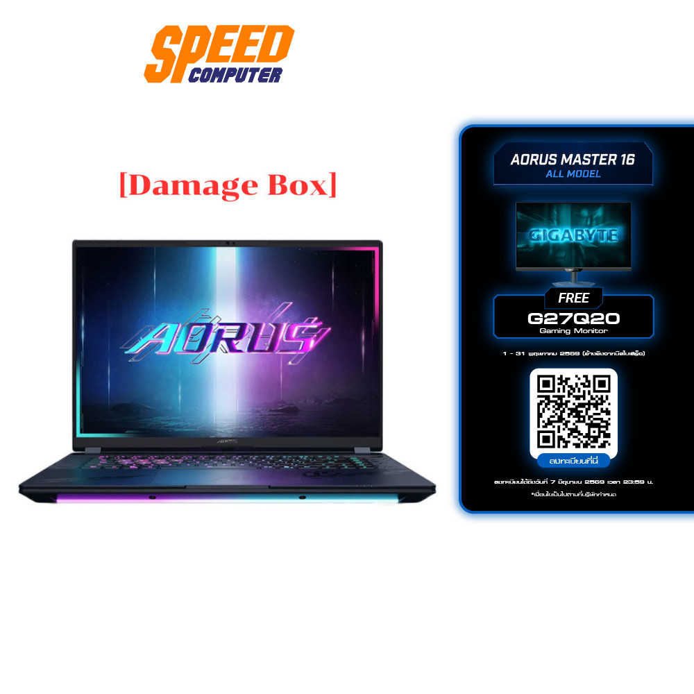 [Damage Box] GIGABYTE Aorus Master 16 (BXHC4THE94SH) | RTX5070Ti | Intel Ultra 9-275HX | Notebook | 