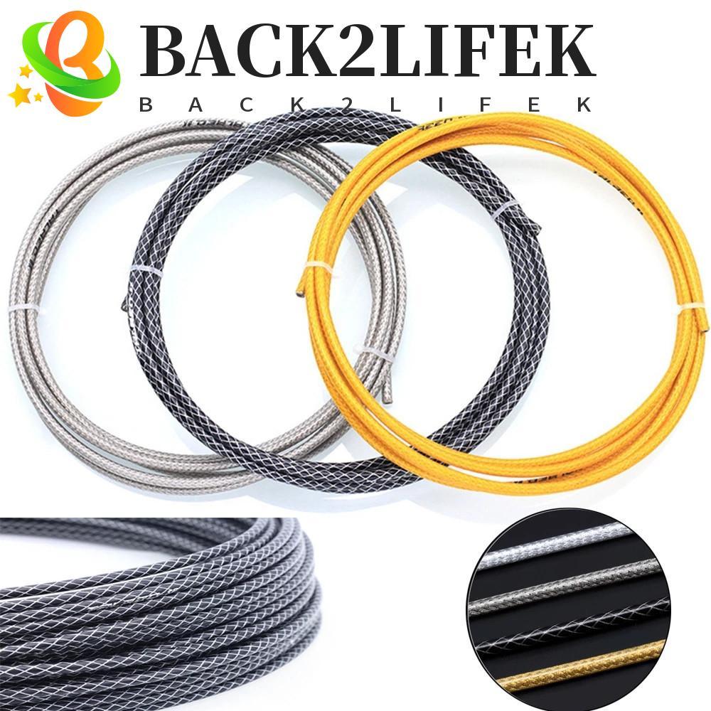 BACK2LIFEK สายเบรคจักรยาน อุปกรณ์เสริมคุณภาพสูง ทอผ้า Line Derailleur 5 มม./3 M เสือภูเขา