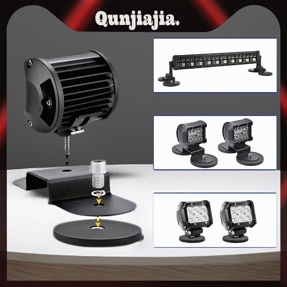 2x Magnetic LED Light Bar Brackets Work Light Mounts LED Work Light Bar สําหรับ LED Pod ทํางานไฟเสริ