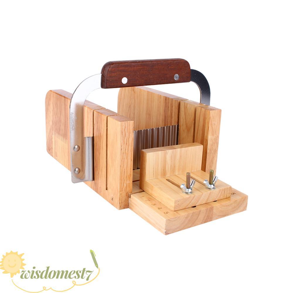 ม้านั่งตัดสบู่ WISDOM โต๊ะตัดแบบบูรณาการ ชุดตัดแม่นยํา ร่องคู่ ผสมไม้โอ๊ค DIY Craft Kit