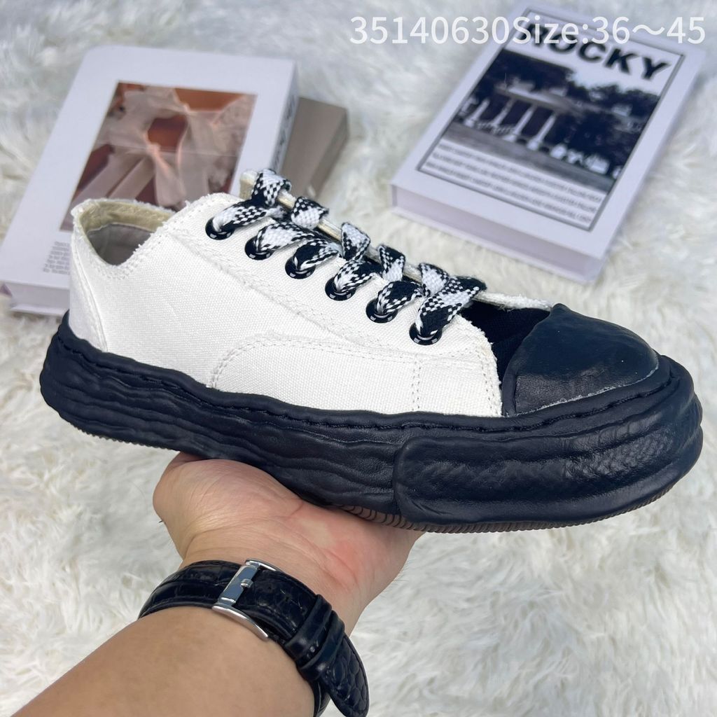 MMY Mihara Kangyu รองเท้าผ้าใบส้นแบนผู้ชายเพิ่มความสูง
