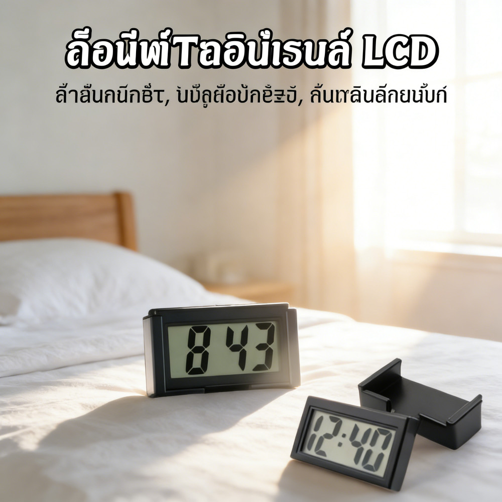 CarPart Hub🚘โต๊ะดิจิทัล 1PC ขนาดเล็ก พกพา แบบง่าย นาฬิกา