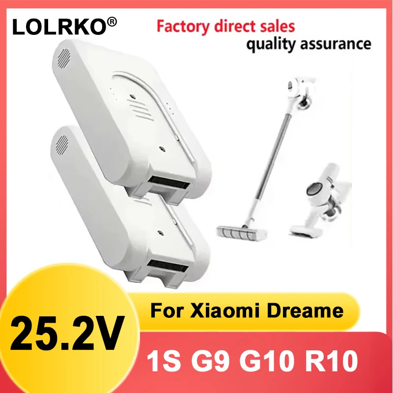 สําหรับ Xiaomi G9 G10 1S R10 ชิ้นส่วนเครื่องดูดฝุ่นแบตเตอรี่ลิเธียมไอออน 25.2V 5000mAh P2046-7S1P-BC