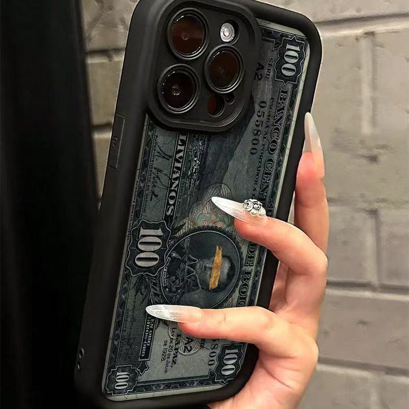 Creative US Dollars เหมาะสําหรับ Apple 17Promax เคสโทรศัพท์ Sky Eye Step Case iPhone16/15/1413