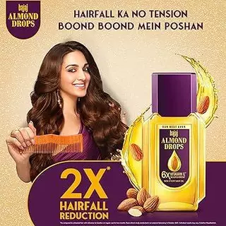 Bajaj Almond Drops น้ำมันใส่ผม บำรุงผม ขายดีอันดับ 1 ในอินเดีย ขนาด 24ม.ล.