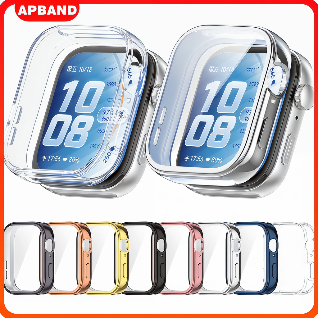 กรณีป้องกัน TPU Huawei Watch Fit 5/5 Pro/4/4 Pro/3 Caseครอบคลุมเต็มรูปแบบกันชนหน้าจออุปกรณ์ป้องกันสมาร์ทนาฬิกากันชน