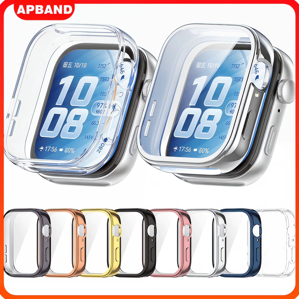 กรณีป้องกัน TPU Huawei Watch Fit 5/5 Pro/4/4 Pro/3 Caseครอบคลุมเต็มรูปแบบกันชนหน้าจออุปกรณ์ป้องกันสมาร์ทนาฬิกากันชน