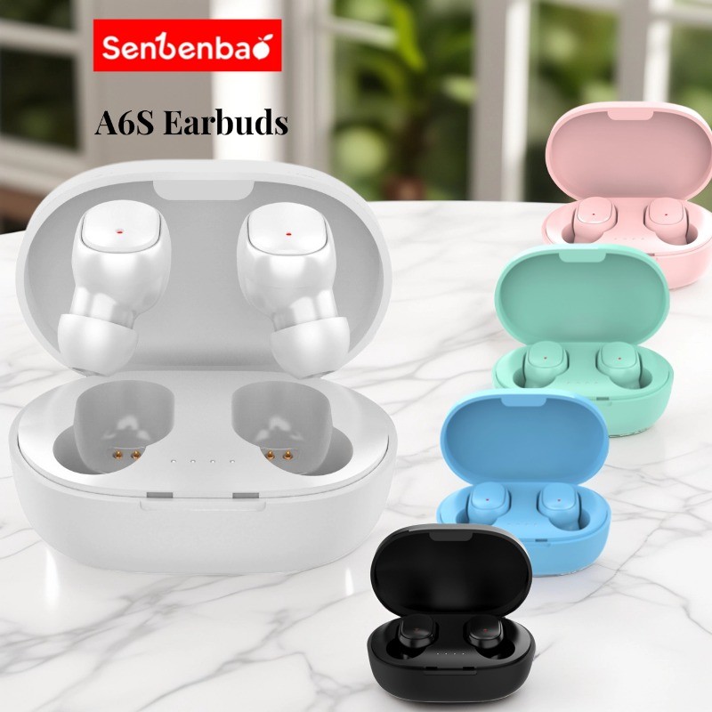 Senbenbao A6S A520 A26 A80 TWS ชุดหูฟังไร้สายหูฟังบลูทูธกีฬาสเตอริโอ Fone หูฟังบลูทูธ