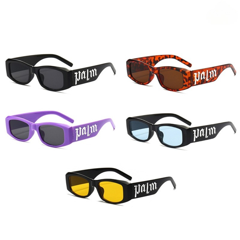 แว่นกันแดดกรอบสี่เหลี่ยมY2Kพร้อมพิมพ์ตัวอักษร สไตล์พังก์ฮิปฮอปสุดเก๋ ป้องกันรังสีUV400แว่นตาป้องกันรังสีUVแบบยูนิเซ็กซ์