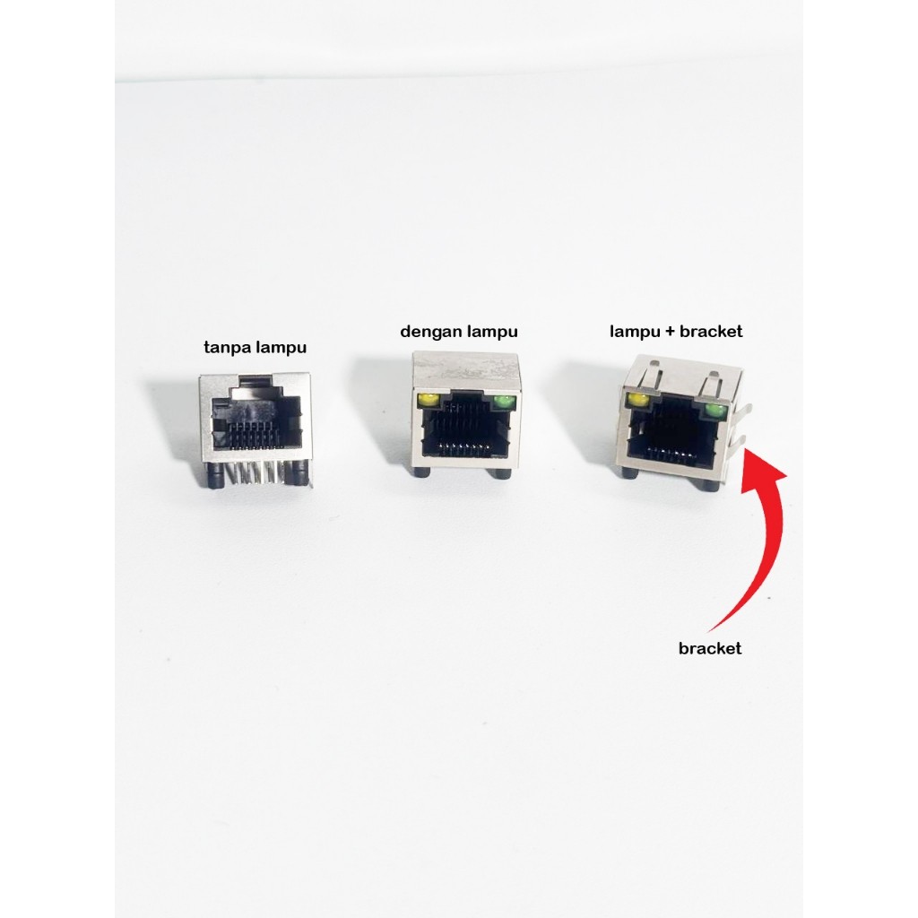 พอร์ต LAN หญิง 8 PIN RJ45 ขั้วต่อ LAN CABLE CONNECTOR พร้อมไฟ INDICATOR
