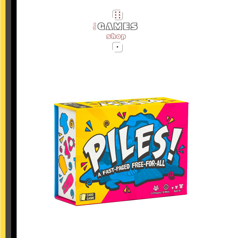 Piles Board Game - Fast-Paced, Board Friendly Spot Card Game for Kids & Adults Piles Game Party Game