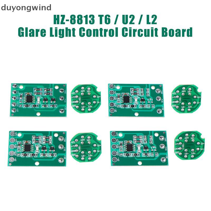 (duyongwind) HZ-8813 T6/U2/L2 Glare Light Control Circuit Board ไฟฉาย Driver Board 3 ฟังก์ชั่น 5 ฟัง