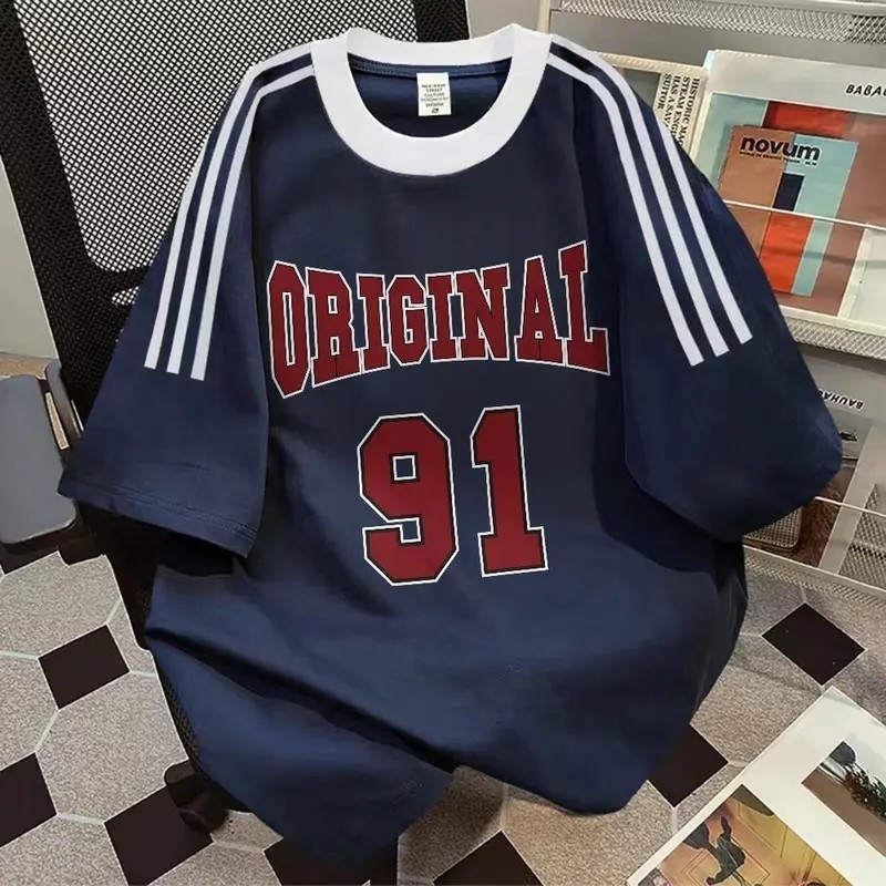 【My-T】🌸 สไตล์ เสื้อยืด oversize ผ้าฝ้าย  โคตรนุ่ม พิมพ์ลาย "ORIGINAL" เสื้อคอกลม unisex สวมใส่สบาย【COD】