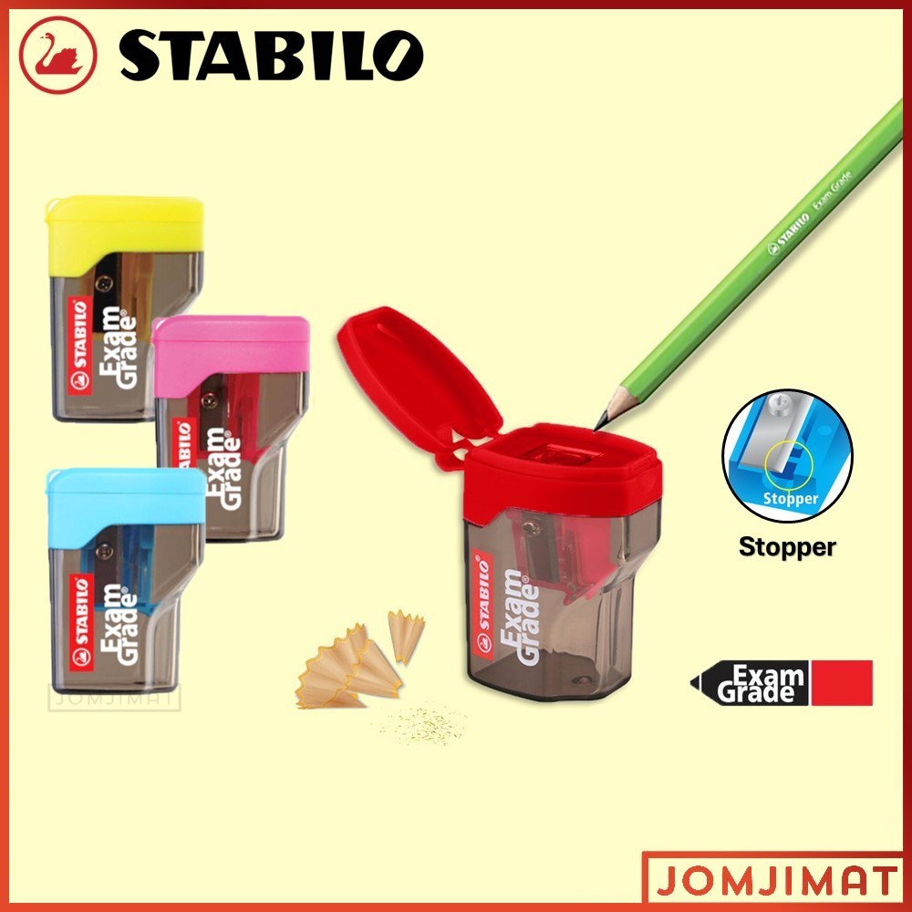 Stabilo Exam Grade Colourful Sharpener With Stopper 4538 / Stabilo Exam Grade Pencil Sharpener/ Stab