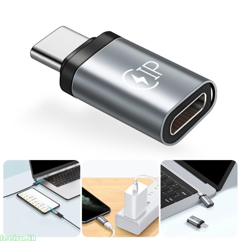 Type C to Charges Adapter Fast Charging Adapter Aluminum for Travel Use