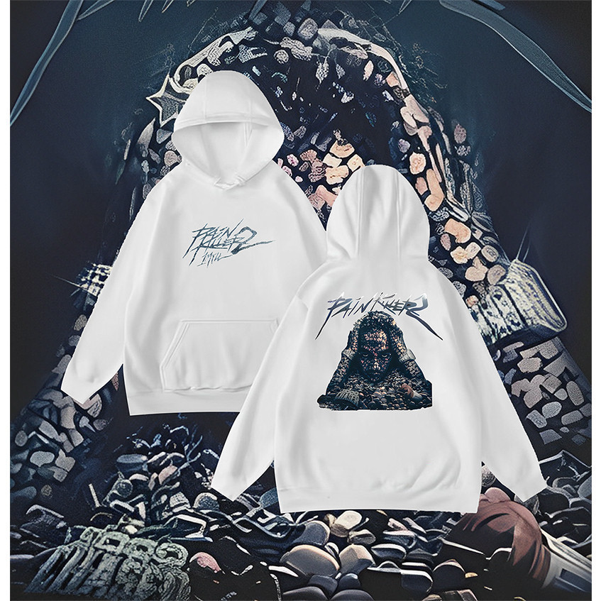 เสื้อฮู้ด เสื้อกันหนาว Painkiller 2  1mill & 4bang Unisex Hoodie ผ้าฝ้ายแท้ Hoodie M-3XL  unisex