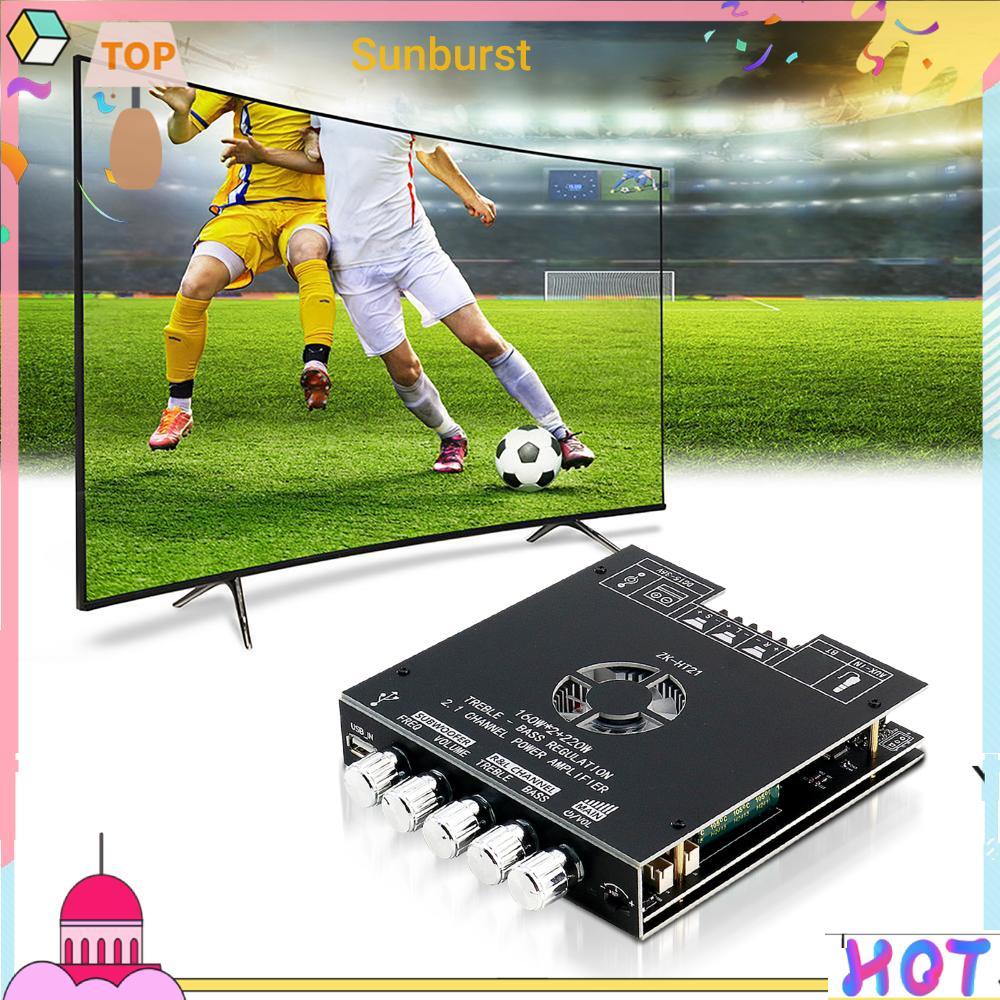 โมดูลขยายเสียง 2.1 ช่อง BT 5.0 TDA7498E เครื่องขยายเสียงปรับเบส 160Wx2 + 220V สําหรับ DIY ลําโพงไร้ส