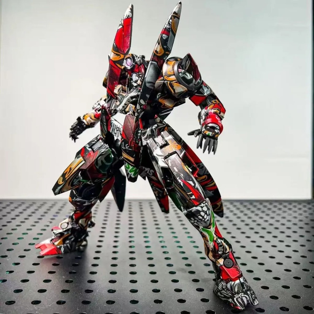 012 [Graffiti Limited Edition] Pre-Coating MG 1/100 GNX Doom-Luck Style White Tiger Star Assembly Mo