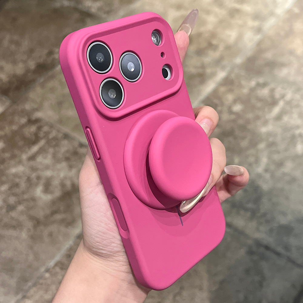หรูหราซิลิโคนเหลวนุ่มกรณีปุ่มกล้องแม่เหล็กเคสโทรศัพท์สําหรับiPhone 14 15 16 17 Pro Max 16 Plus 17 Pro 17 Airรอบวงเล็บเต็มกันกระแทก