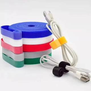 พร้อมส่ง !!! เทปตีนตุ๊กแกอเนกประสงค์ 5 เมตร เก็บสายไฟ Tape Reusable (จากไทย)