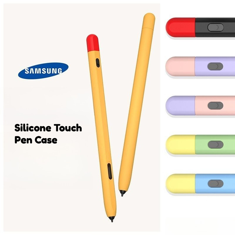 SAMSUNG เคสซิลิโคนสีสันสดใสสําหรับSamsung Galaxy Tab S11 Ultra S-Penนุ่มลื่นป้องกันสัมผัสดินสอสําหรับSamsung Galaxy Tab S11 S-ปากกาแท็บเล็ตStylusปากกาฝาครอบ