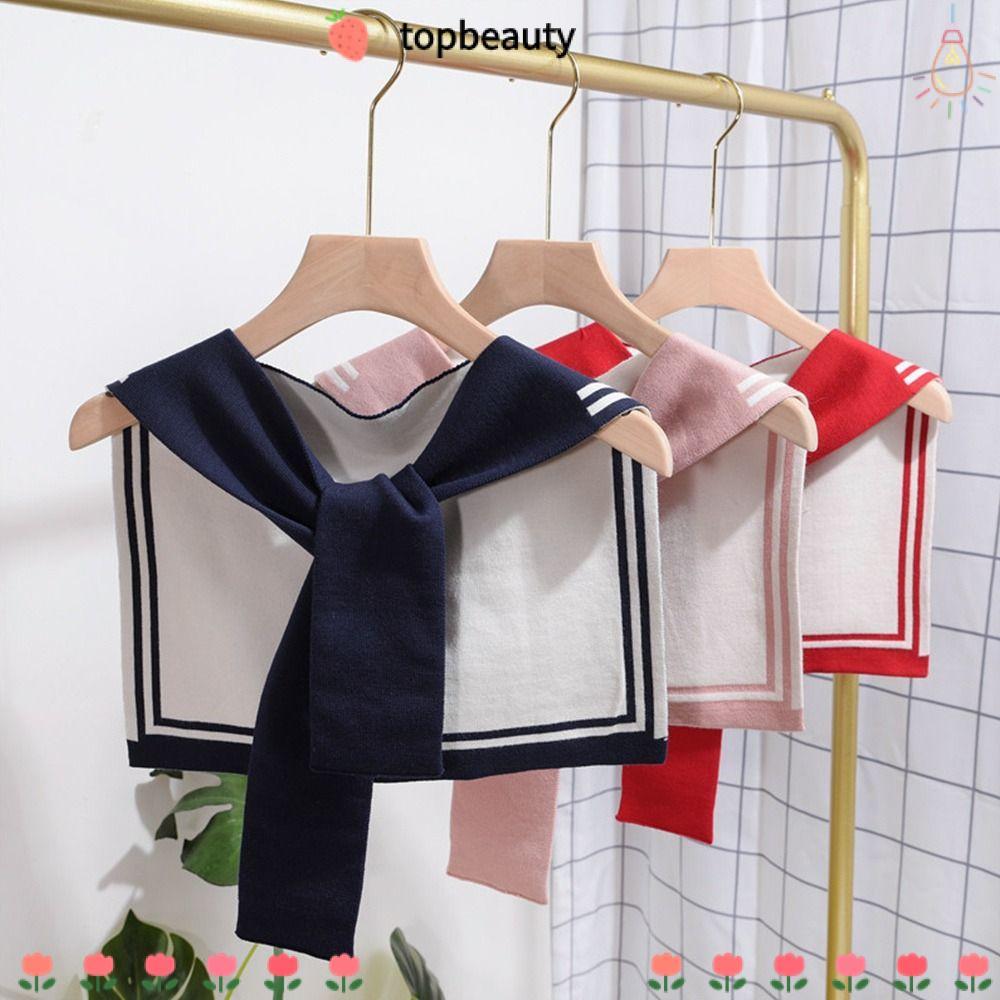 ท็อปบิวตี้ ถักปกปลอม,ผ้าพันคอเสื้อกันหนาวกันลมอบอุ่น,แฟชั่นที่ถอดออกได้สบายๆผ้าคลุมไหล่นุ่มห่อพรรค