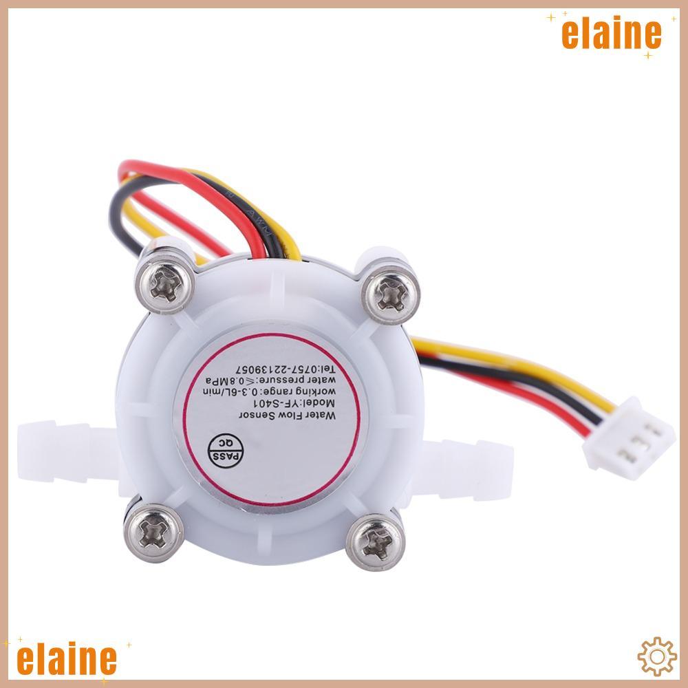 ELAINE เซ็นเซอร์การไหลของน้ํา, G1/4" YF-S401 Water Hall Flow Sensor, Hall Effect สําหรับท่อ 6 มม.พร้