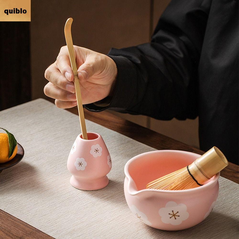 QUIBLO 2PCS Matcha Brewing Cup, Tea Art Hand เซรามิค Matcha Bowl, Chasan ผู้ถือขนาดใหญ่ความจุชาพิธีเครื่องมือชงชาเครื่องมือ