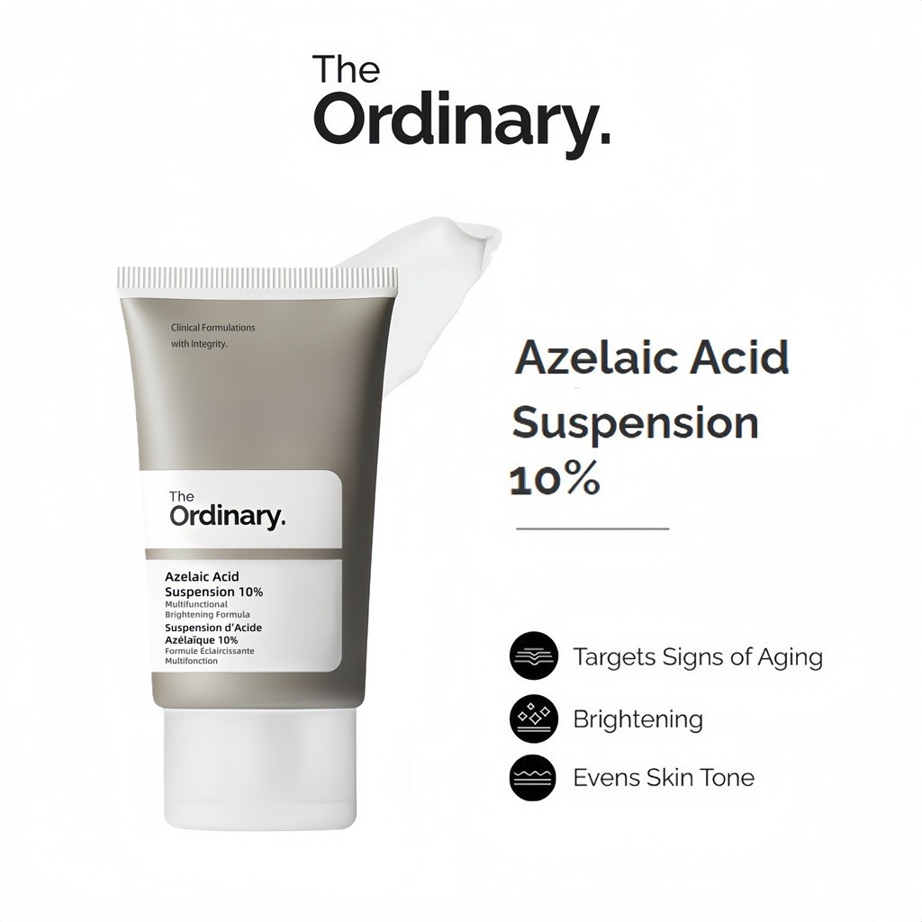 The Ordinary Azelaic Acid 10% Suspension 30ml | ครีมทาสิว ปรับรูขุมขน ลดรอยสิว เหมาะสำหรับผิวแพ้ง่าย
