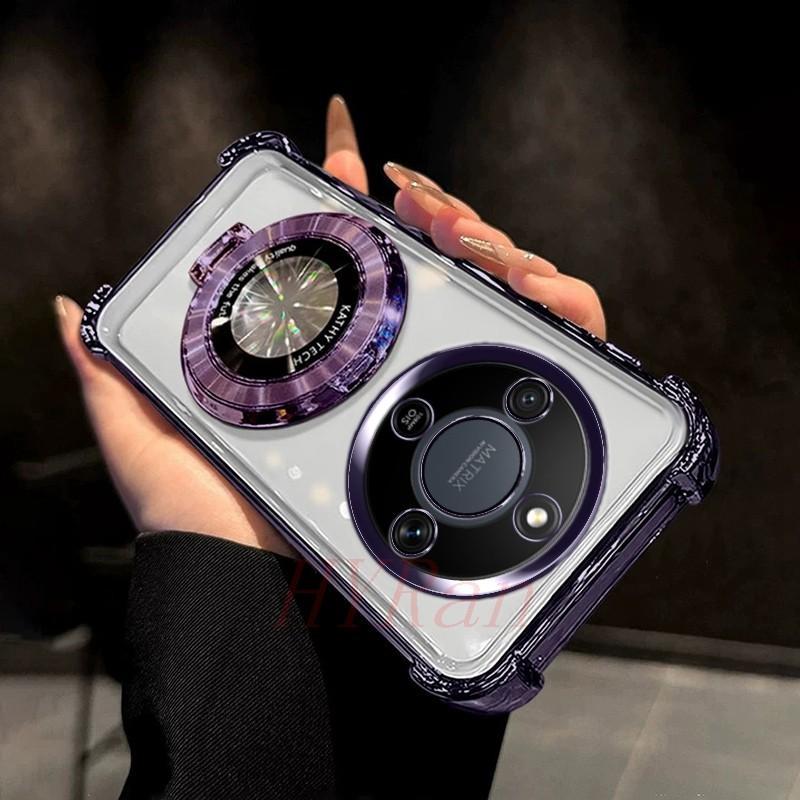 เคส Honor X9D 5G ถุงลมนิรภัยสี่มุมป้องกันการตก เคสโทรศัพท์แบบใสพร้อมขายึด CDSJ