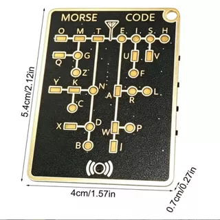 CHICHYTU14W Morse Code Karte, การ์ดฝึกที่ใช้งานได้จริง, คุณสมบัติส่วนบุคคลแบบพกพาฟังก์ชั่นที่ใช้งานได้จริงเฉพาะ บัตรฝึกรหัส Morse ของขวัญเทศกาล