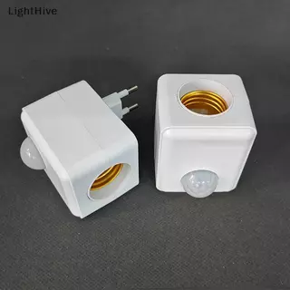 [LightHive] AC110-240V ติดผนัง LED เซ็นเซอร์อินฟราเรดมนุษย์ผู้ถือโคมไฟอัจฉริยะ Delay E27 สกรูพอร์ตเซ็นเซอร์โคมไฟหัวอะแดปเตอร์ (TH)