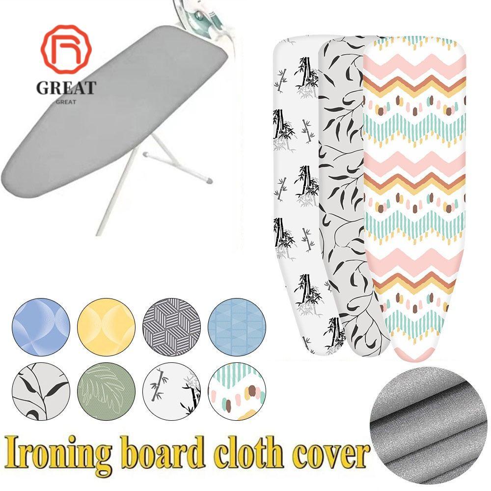 WINTE 1 ชิ้นฝาครอบที่รองรีด,คราบทนสากลเหล็กความร้อนโล่,ผ้าทนทานผ้าฝ้ายหนา Padding พร้อมขอบยืดหยุ่นรีดผ้าสําหรับโต๊ะรีดผ้า