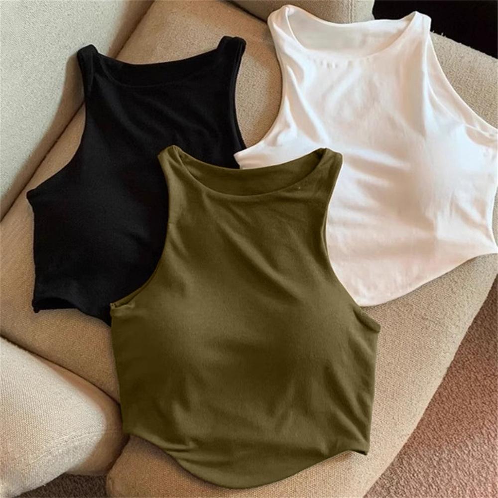 【จัดส่ง 2-3 วัน】เสื้อกล้ามผู้หญิง เสื้อยืดแขนกุด รูปที่ 2