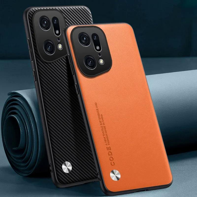 หรูหรา PU หนังสําหรับ OPPO ค้นหา X5 Pro FindX5 ปกหลังซิลิโคนเต็มรูปแบบเคสโทรศัพท์สําหรับ OPPO ค้นหา X5 Lite 5G อุปกรณ์เสริมทนทาน