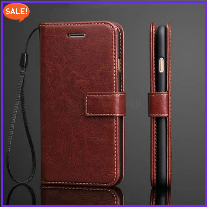 [COD] เคสโทรศัพท์ สไตล์กระเป๋าหนัง พับได้ แบบนิ่ม สำหรับ OPPO A60 F9 F7 A38 A18 A57 A77 A77S A12 A12