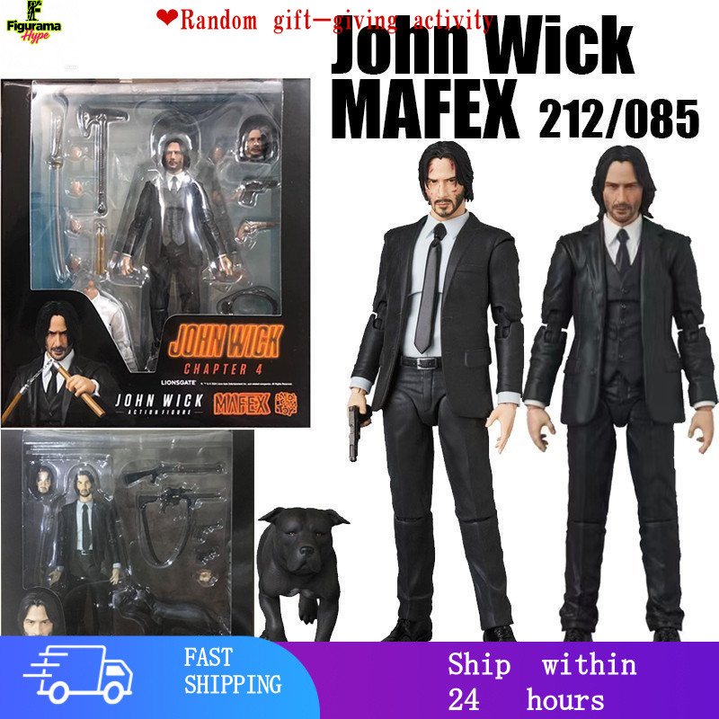 NodeftaceMAF John Wick Action Figure MAF212 MAF085 John Wick:Chapter 4 ฟิล์มของสะสมของเล่นของขวัญ