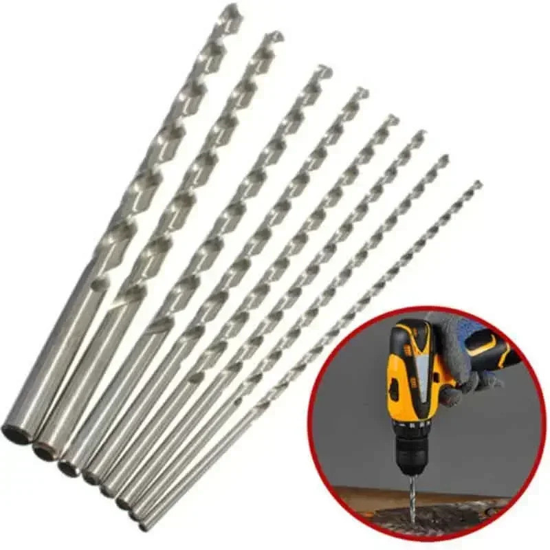 2mm/3mm/4mm/5mm/6mm Diameter Drill Bit Extra Long HSS Straight Shank Auger Twist Drill Bit Set Power