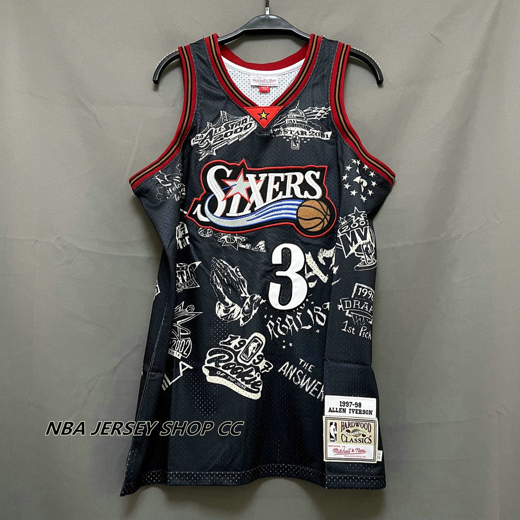 Mitchell & Ness Men's NBA Jersey 1997-98 Philadelphia 76ers Allen Iverson #3