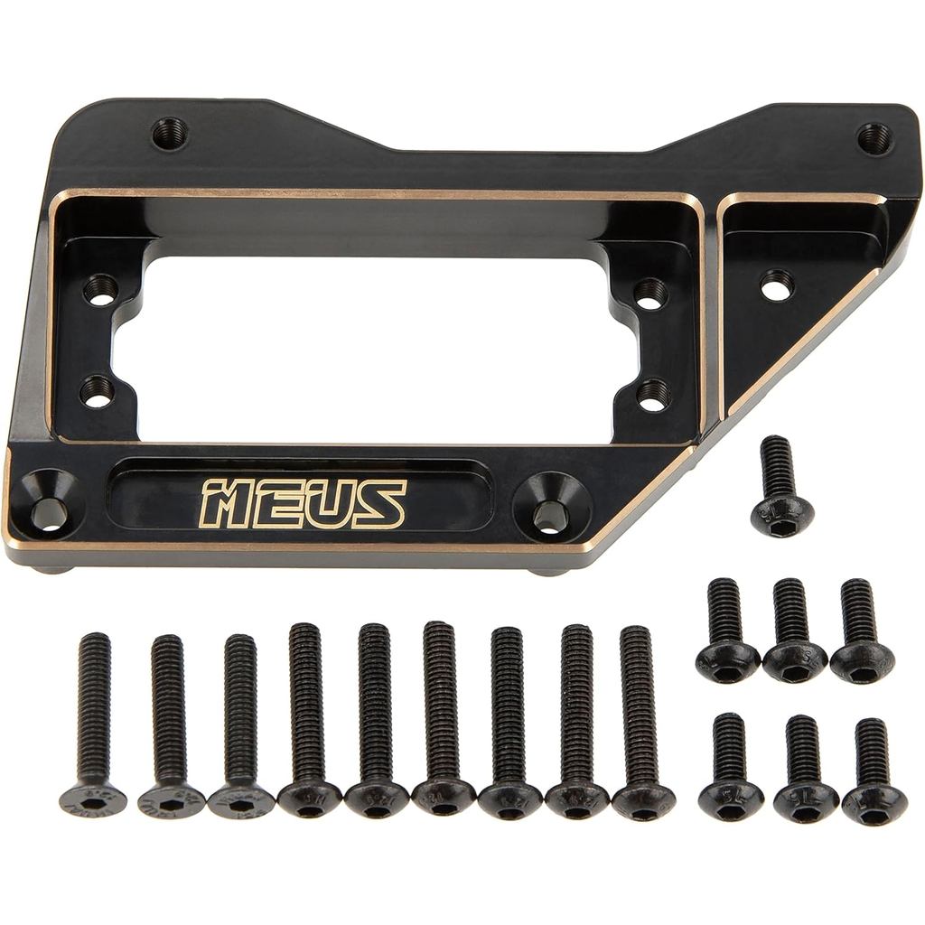 MEUS Racing SCX10 PRO ทองเหลือง Servo Mount บนเพลาหน้าสําหรับ Axial 1/10 SCX10 PRO 4X4 ชุด