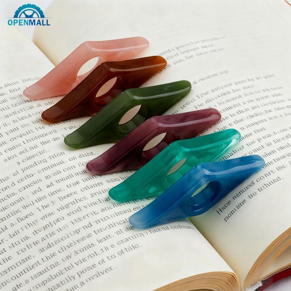 OPENMALL เรซิ่น Thumb Book Stand Book Page Holder ทนทานอ่าน Aid Book อุปกรณ์เสริมสะดวก Bookmark Thum