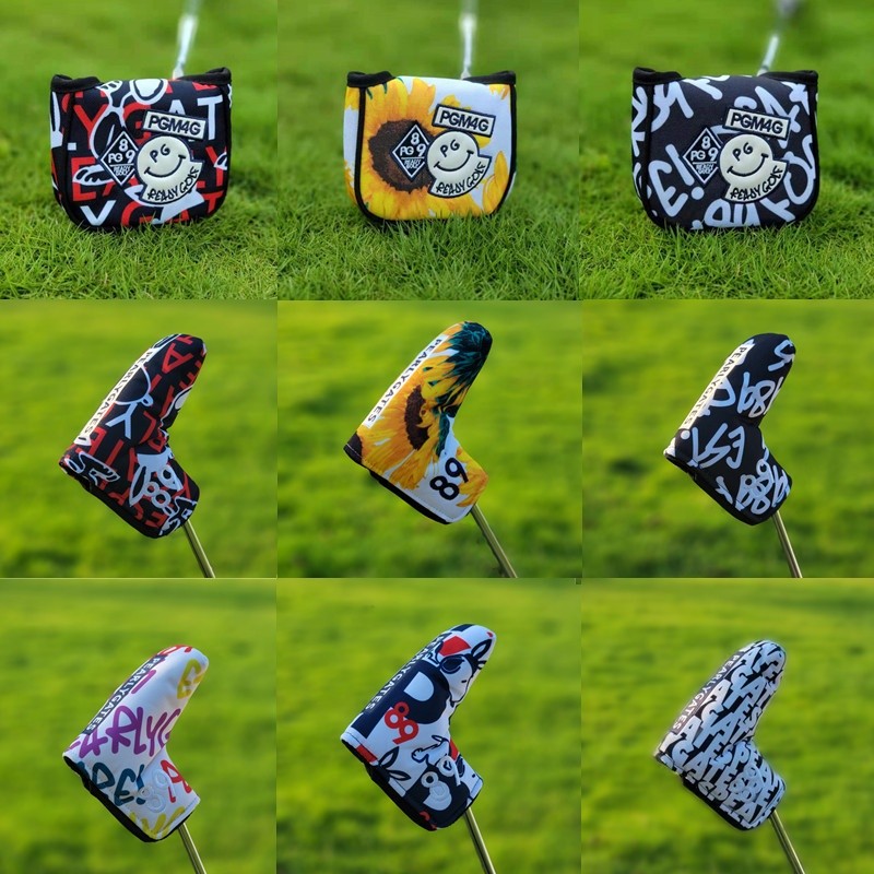 Golf club cover, club head cover, straight large head push rod cover, iron club cover, ball head pro