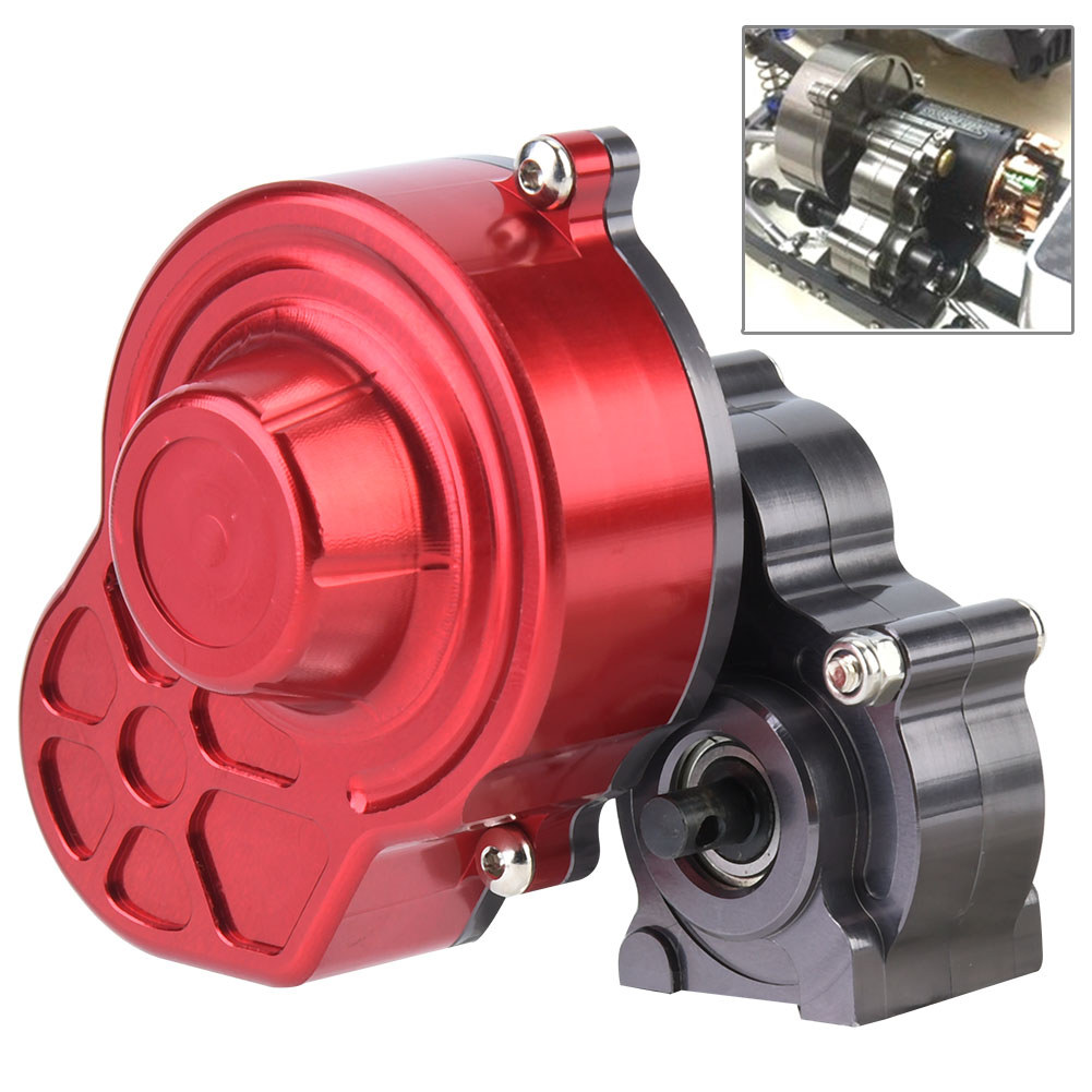 Dressit Keenso RC รถเกียร์โลหะกล่องเกียร์กลางประกอบโลหะผสมเต็มประกอบ Part SCX10